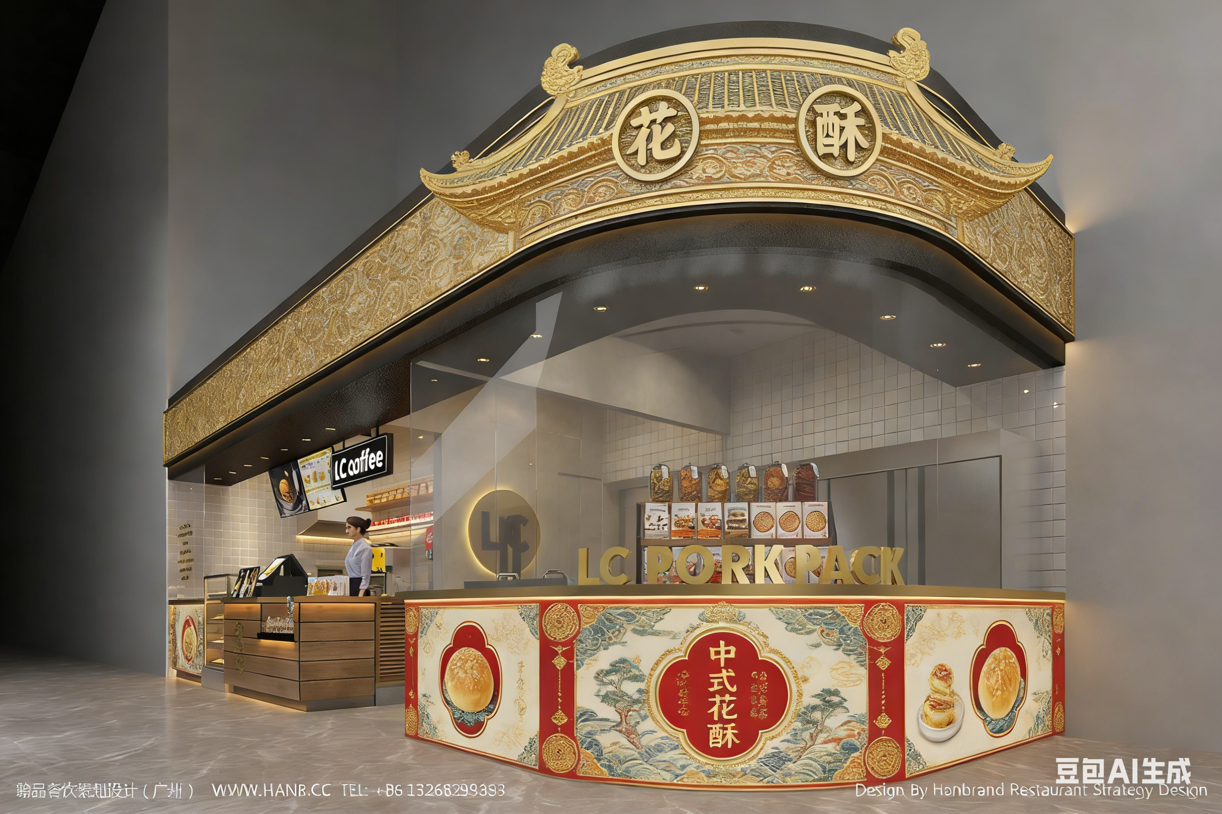 玻璃门头改中式花酥风格.png
